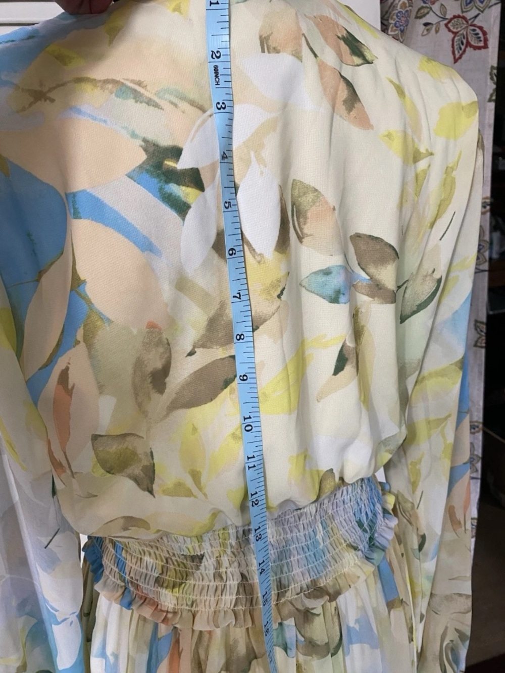 Laundry By Shelli Segal Los Angeles Floral Pastel Flowy Maxi Dress Wedding Guest - Picture 14 of 16